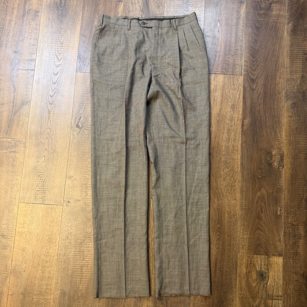 Vintage 80s 90s Kuppenheimer Mens 38 Wool Pleated Pants NWT USA (Fits 34x36)